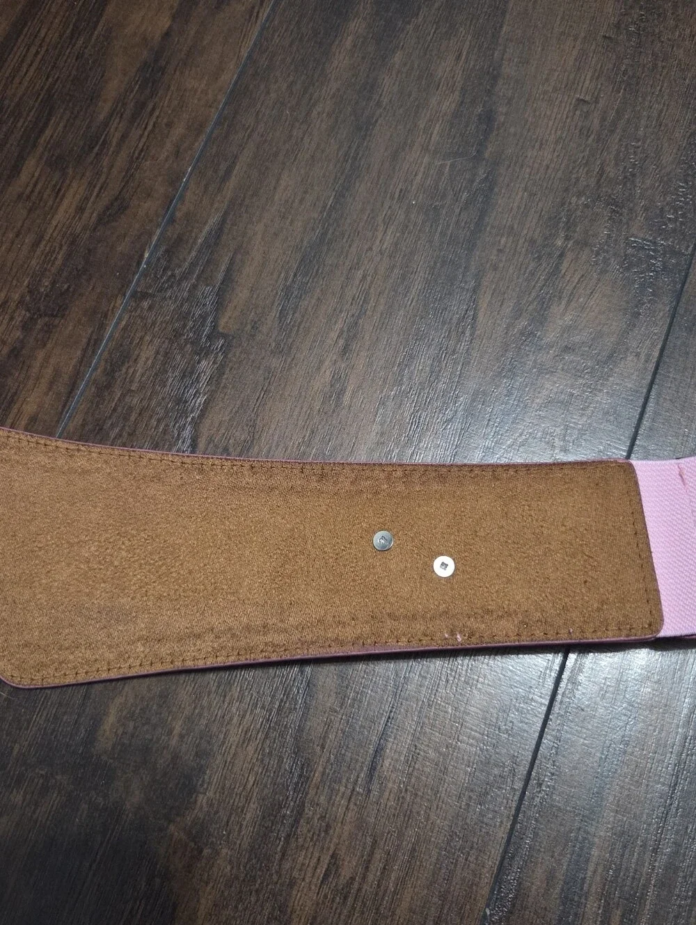 Pink Faux Leather Chunky Studded Waist Belt